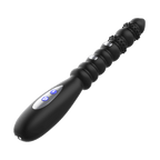 Vibrating Anal Beads Butt Plug, Silicone Large Size Anal Vibrator Sex Toy with 10 Vibration Modes for Women, Waterproof Prostate Stimulator for Men