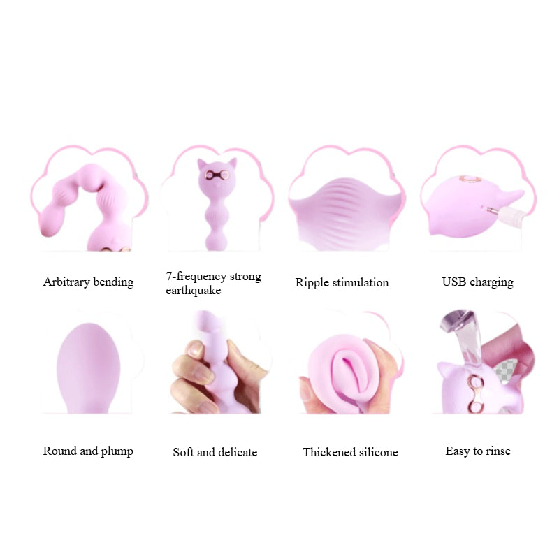 Thrusting Anal Butt Plug Vibrator Prostate Massager Adult Sex Toys for Men Women