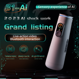 B1-AI aircraft Vibration + extension + heating, Bluetooth speaker Masturbation cup
