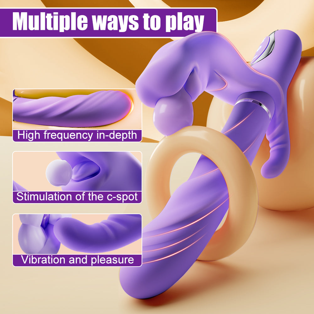 For Masajeador Rabbit Thrusting Vibrator G Spot Vibrator For Woman