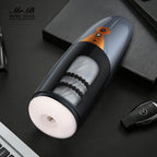 Electric Masturbator for Men, Automatic Shock Masturbation Cup with 5 Vibrations, Hands-Free Straightener, Realistic Pocket Pussy, Oral , Sex Toy for Men