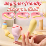 Cute Vibrator For Women, Tongue Licking Clito Paddling Vibrator Sex Toy