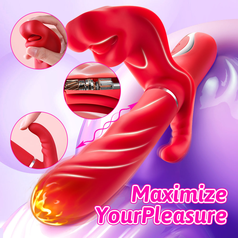 For Masajeador Rabbit Thrusting Vibrator G Spot Vibrator For Woman