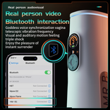 B1-AI aircraft Vibration + extension + heating, Bluetooth speaker Masturbation cup