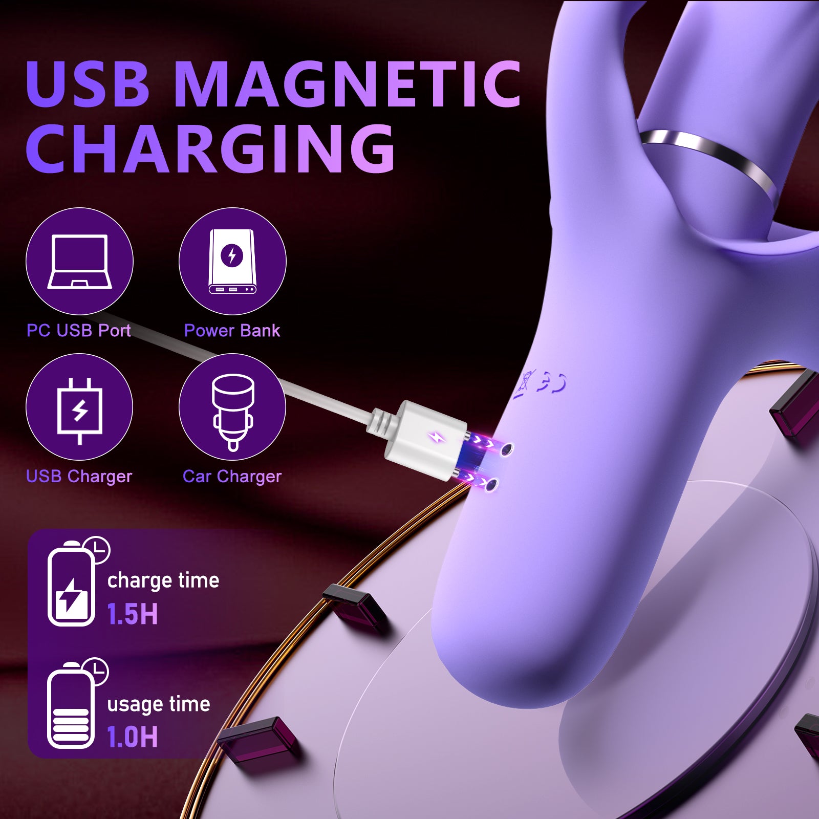 5-in-1 Sex Toys for Women Sucking Vibrators and Adult Sex Toys Obgado Rabbit Vibrator with 10 & Thrusting & Patting & Vibrating, Anal Stimulator