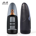 Electric Masturbator for Men, Automatic Shock Masturbation Cup with 5 Vibrations, Hands-Free Straightener, Realistic Pocket Pussy, Oral , Sex Toy for Men