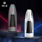 Male Masturbators - 10 Vibration with 3 Micro-Electric Shocking Modes Male Masturbator for Stimulation with 3D Realistic Textures,female model voice,  can stimulate the testicles with electric shock, roller massage, simulates masturbation.