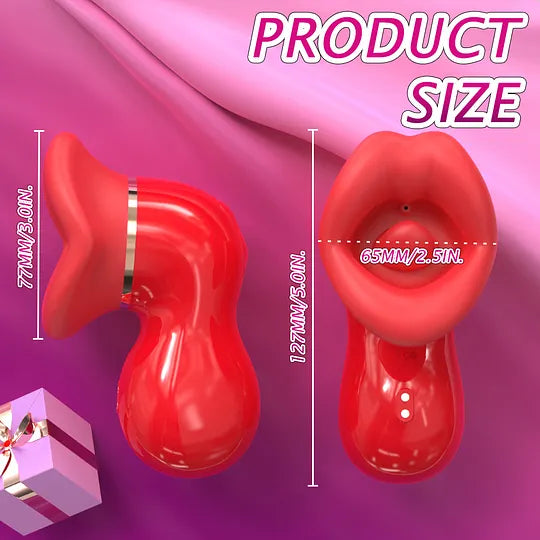 LushMouth Rotating Tongue Suction Massager for Dual Stimulation