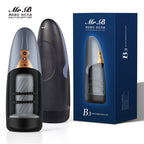 Electric Masturbator for Men, Automatic Shock Masturbation Cup with 5 Vibrations, Hands-Free Straightener, Realistic Pocket Pussy, Oral , Sex Toy for Men