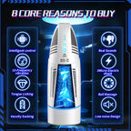Male Masturbators - 10 Vibration with 3 Micro-Electric Shocking Modes Male Masturbator for Stimulation with 3D Realistic Textures,female model voice,  can stimulate the testicles with electric shock, roller massage, simulates masturbation.
