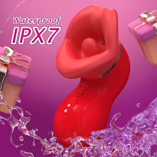 LushMouth Rotating Tongue Suction Massager for Dual Stimulation