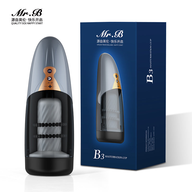 Electric Masturbator for Men, Automatic Shock Masturbation Cup with 5 Vibrations, Hands-Free Straightener, Realistic Pocket Pussy, Oral , Sex Toy for Men