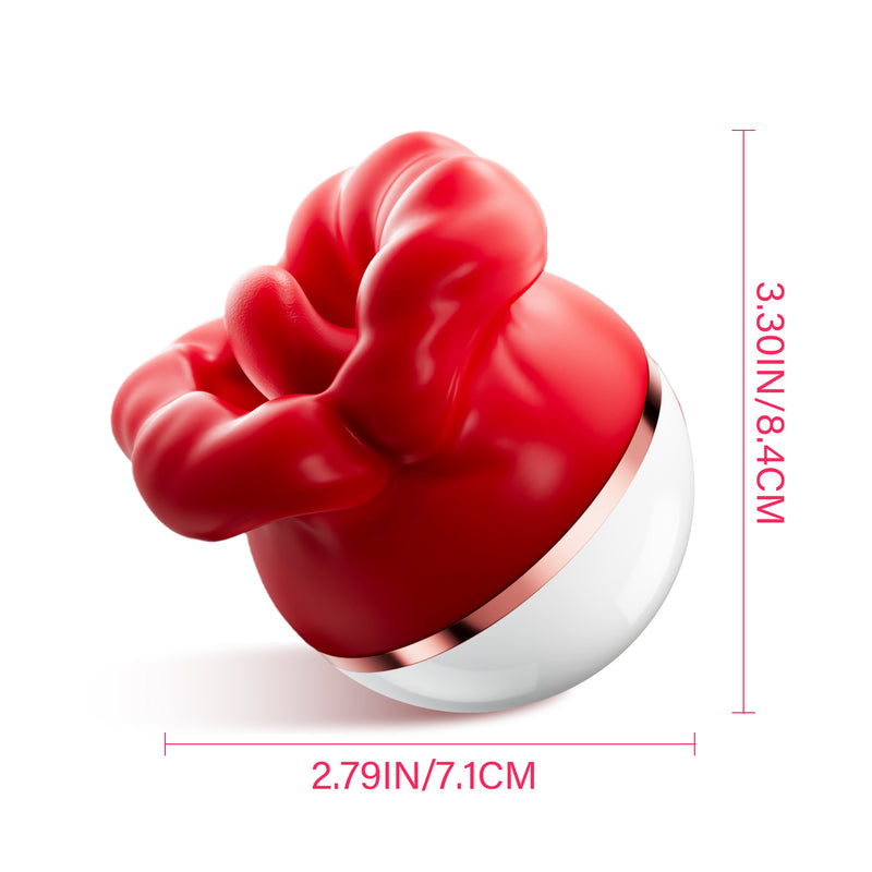 Clitoris Sucking Tongue Vibrator G-Spot Vibrators Nipple Stimulation Licking Suck Vibrator with 3 Suction and 5 Vibration Modes Clit Sucker Tongue Licker Anus Anal Sex Toy for Women