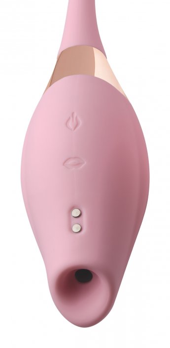 Shegasm 8X Tandem Plus Silicone Suction Clitoral Stimulator and Egg Clitoral Suction Vibrator，US Warehouse