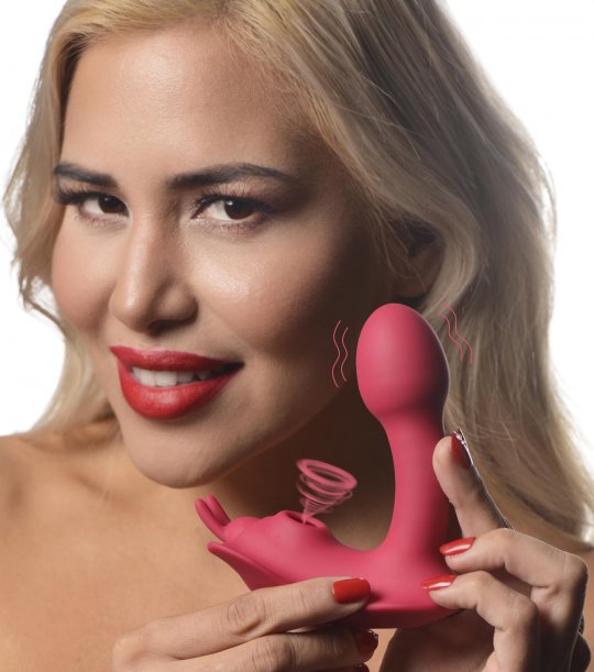 Butterfly Tease 10X Clitoral Suction Silicone Stimulator Suction Vibrator，US Warehouse
