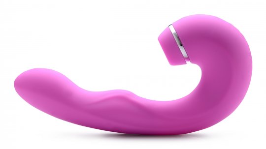 Shegasm 5 Star 10X Tapping G-Spot Silicone Vibrator with Suction - Pink G-spot Vibrator，US Warehouse