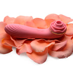 Passion Petals 10X Silicone Suction Rose Vibrator - Pink