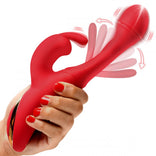Flicking Silicone Rabbit Vibrator，US Warehouse