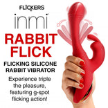 Flicking Silicone Rabbit Vibrator，US Warehouse