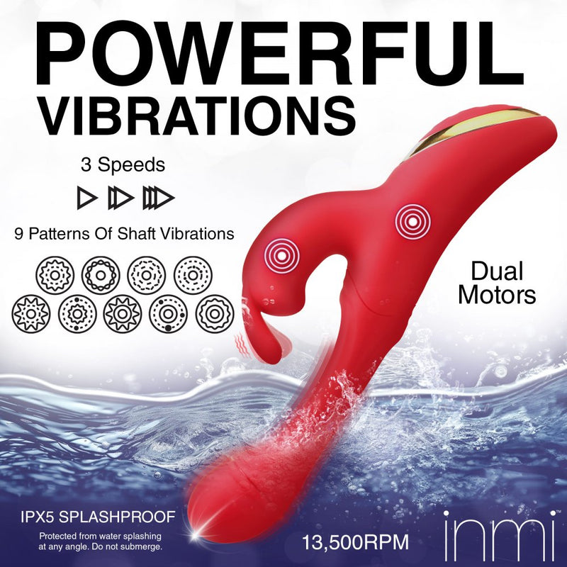 Flicking Silicone Rabbit Vibrator，US Warehouse