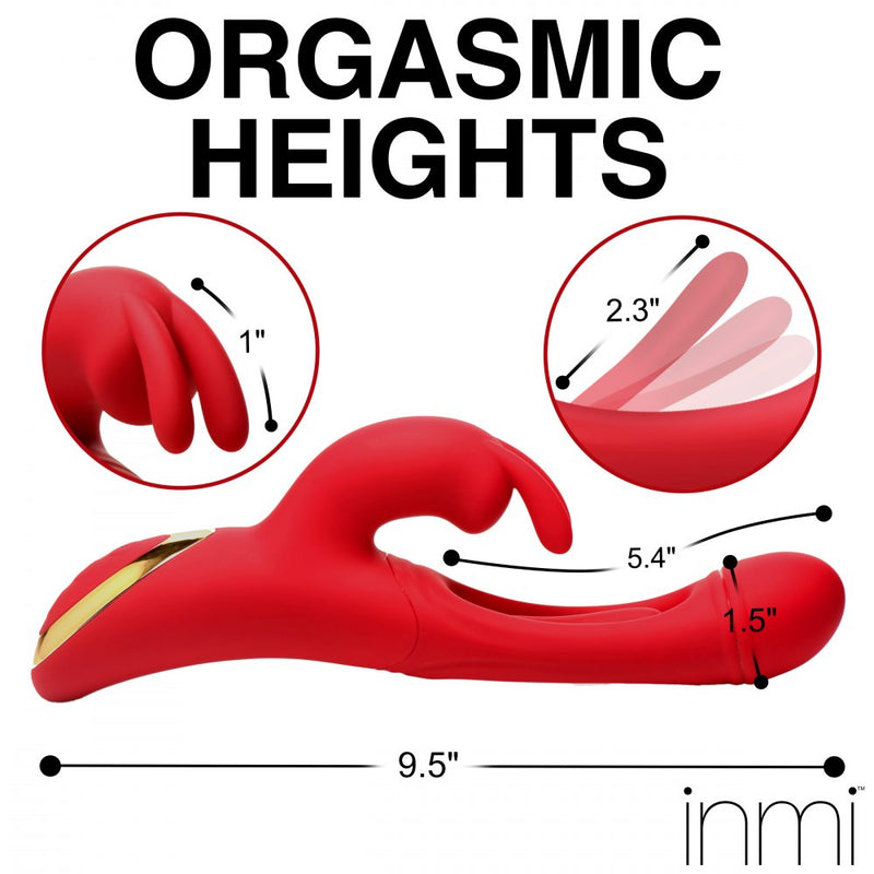 Flicking Silicone Rabbit Vibrator，US Warehouse