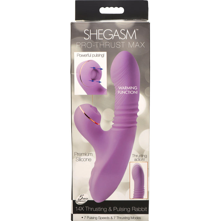 Pro-Thrust Max 14X Thrusting and Pulsing Silicone Rabbit，US Warehouse
