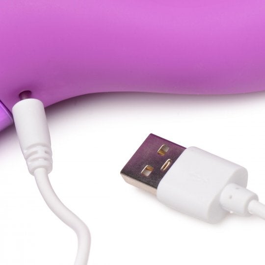 10X Triple Rabbit Silicone Vibrator - Purple，US Warehouse