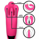 10X Triple Rabbit Silicone Vibrator - Purple，US Warehouse