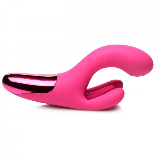 10X Triple Rabbit Silicone Vibrator - Purple，US Warehouse