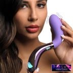 10X Pari Dual Ended Wavy Silicone and Glass Vibrator