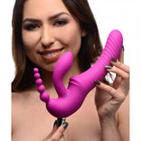 Regal Rider Vibrating Silicone Strapless Strap On Triple G Dildo，US Warehouse