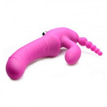 Regal Rider Vibrating Silicone Strapless Strap On Triple G Dildo，US Warehouse