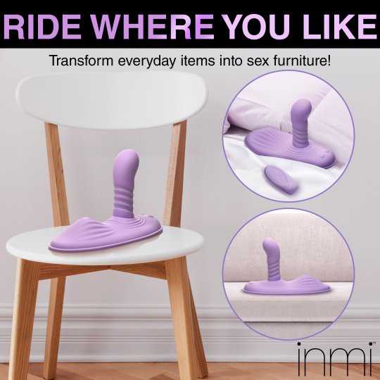 Thrust n' Grind Thrusting and Vibrating Silicone Sex Grinder，US Warehouse