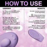 Thrust n' Grind Thrusting and Vibrating Silicone Sex Grinder，US Warehouse
