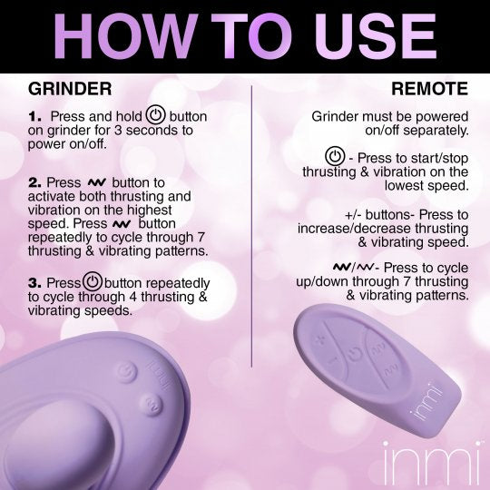 Thrust n' Grind Thrusting and Vibrating Silicone Sex Grinder，US Warehouse