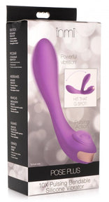 Pose Plus 10X Pulsing Bendable Silicone Vibrator，US Warehouse