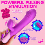 Clit Tapping Pulsing Rabbit - Purple，US Warehouse