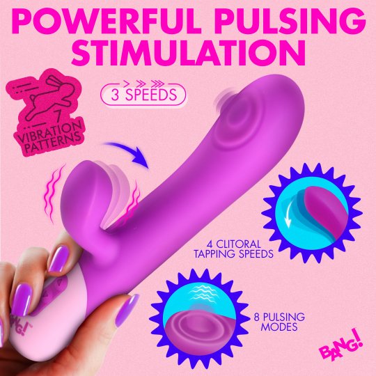Clit Tapping Pulsing Rabbit - Purple，US Warehouse