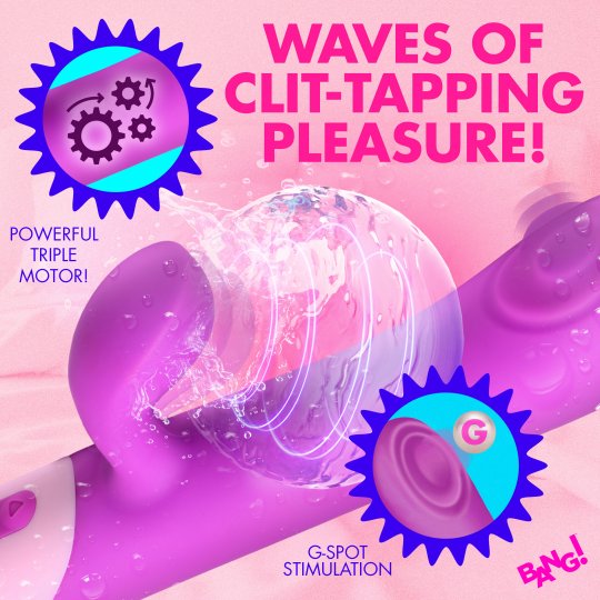 Clit Tapping Pulsing Rabbit - Purple
