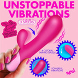 Clit Tapping Vibrating Rabbit - Pink，US Warehouse