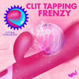 Clit Tapping Vibrating Rabbit - Pink，US Warehouse