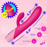 Clit Tapping Vibrating Rabbit - Pink，US Warehouse