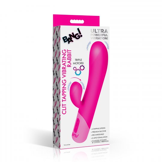 Clit Tapping Vibrating Rabbit - Pink，US Warehouse