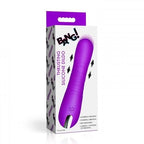 New Thrusting Silicone Dildo - Purple