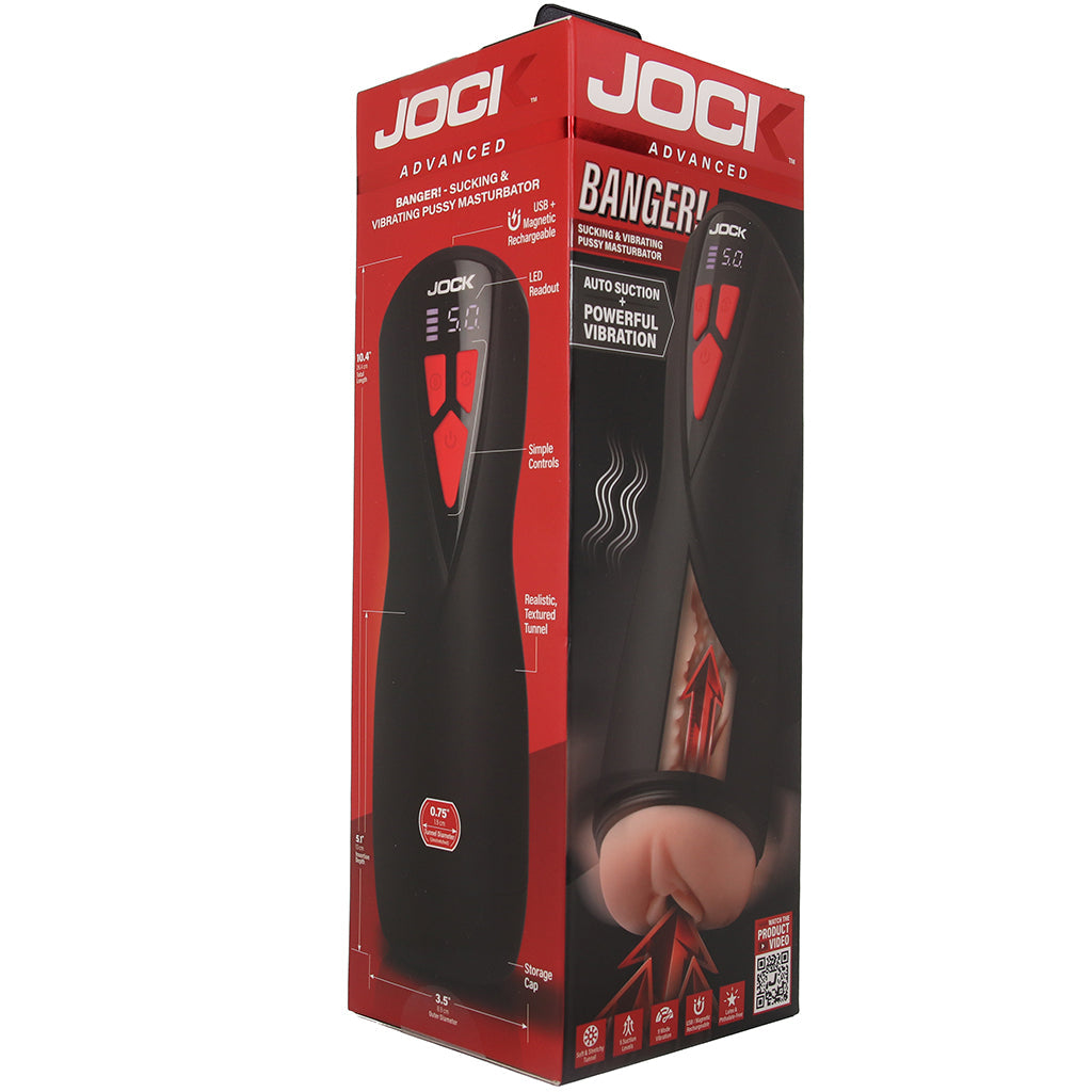 Banger Sucking & Vibrating Pussy Masturbator