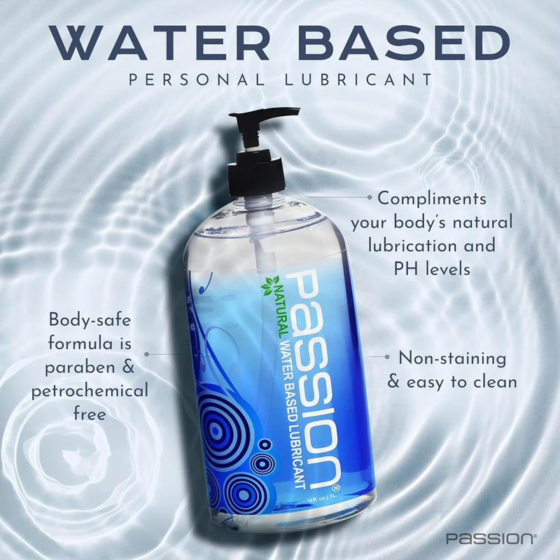 Passion Natural Water-Based Lubricant - 16 oz，US Warehouse