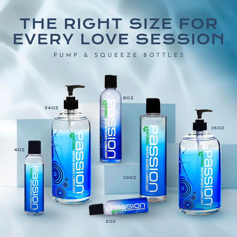 Passion Natural Water-Based Lubricant - 16 oz，US Warehouse