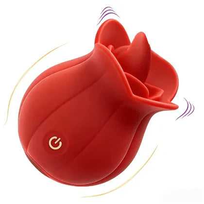 MLEM - Rose Tongue Massager Easy to Position Pleasure Toy
