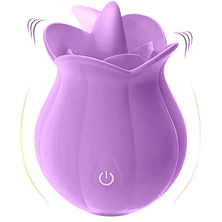 MLEM - Rose Tongue Massager Easy to Position Pleasure Toy