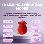 MLEM - Rose Tongue Massager Easy to Position Pleasure Toy